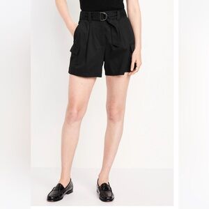 Old Navy Extra High-Waisted Cargo Shorts with Belt, 4.5 inch seam